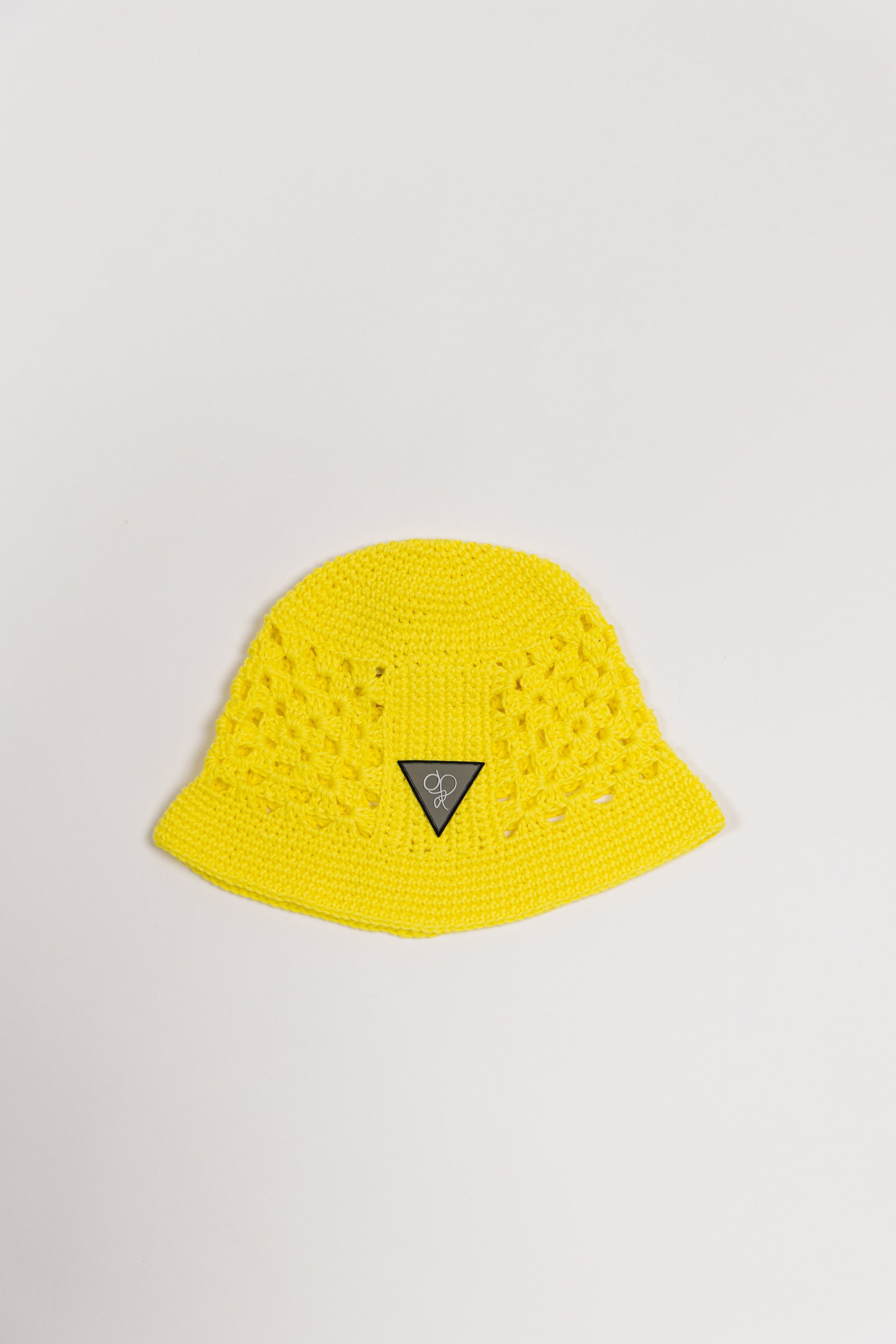 Cappello Yellow Crochet Bucket Hat – 100% Hand-made