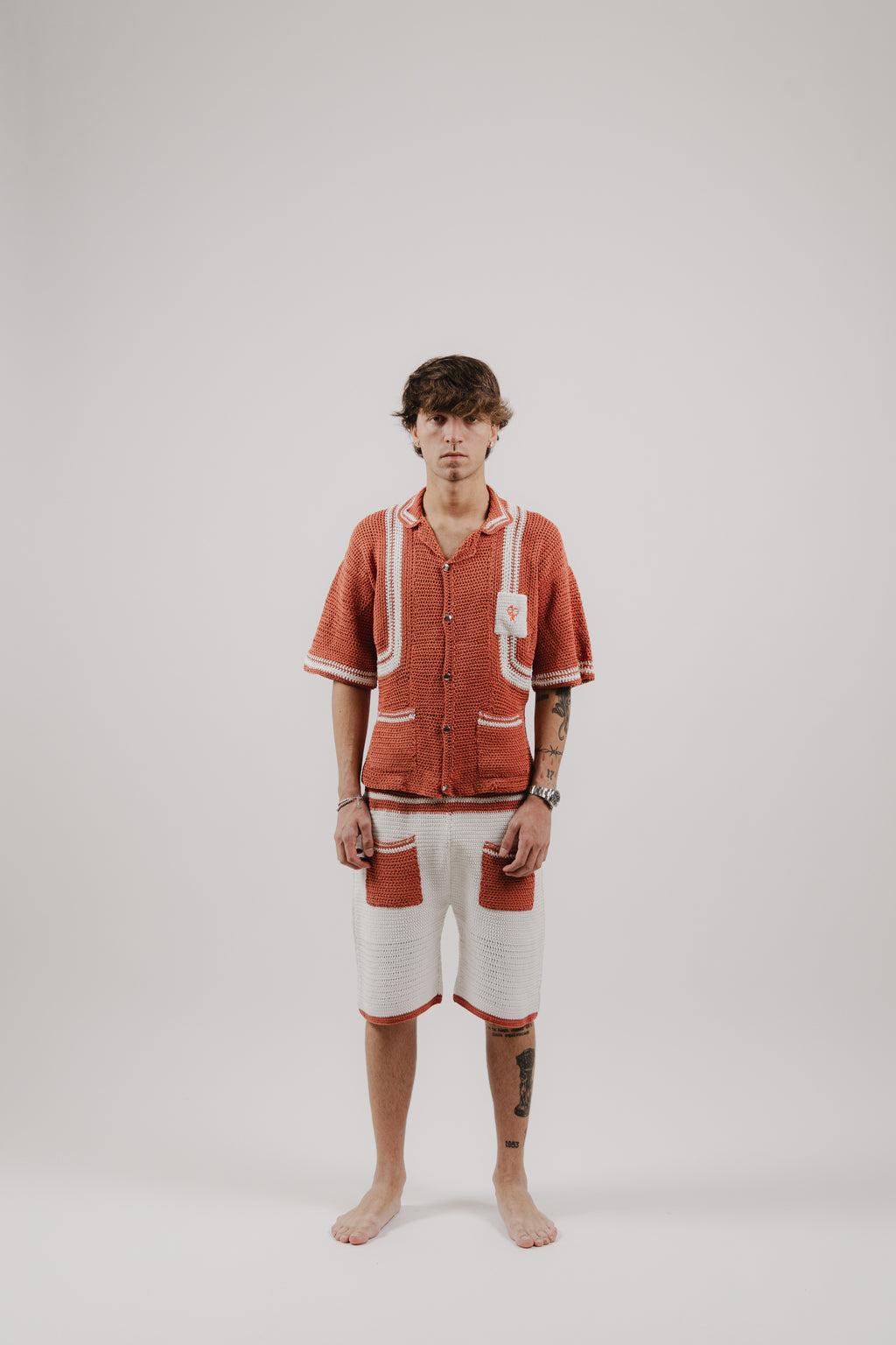 Pantaloncini Peach Crochet Shorts – 100% Hand-made