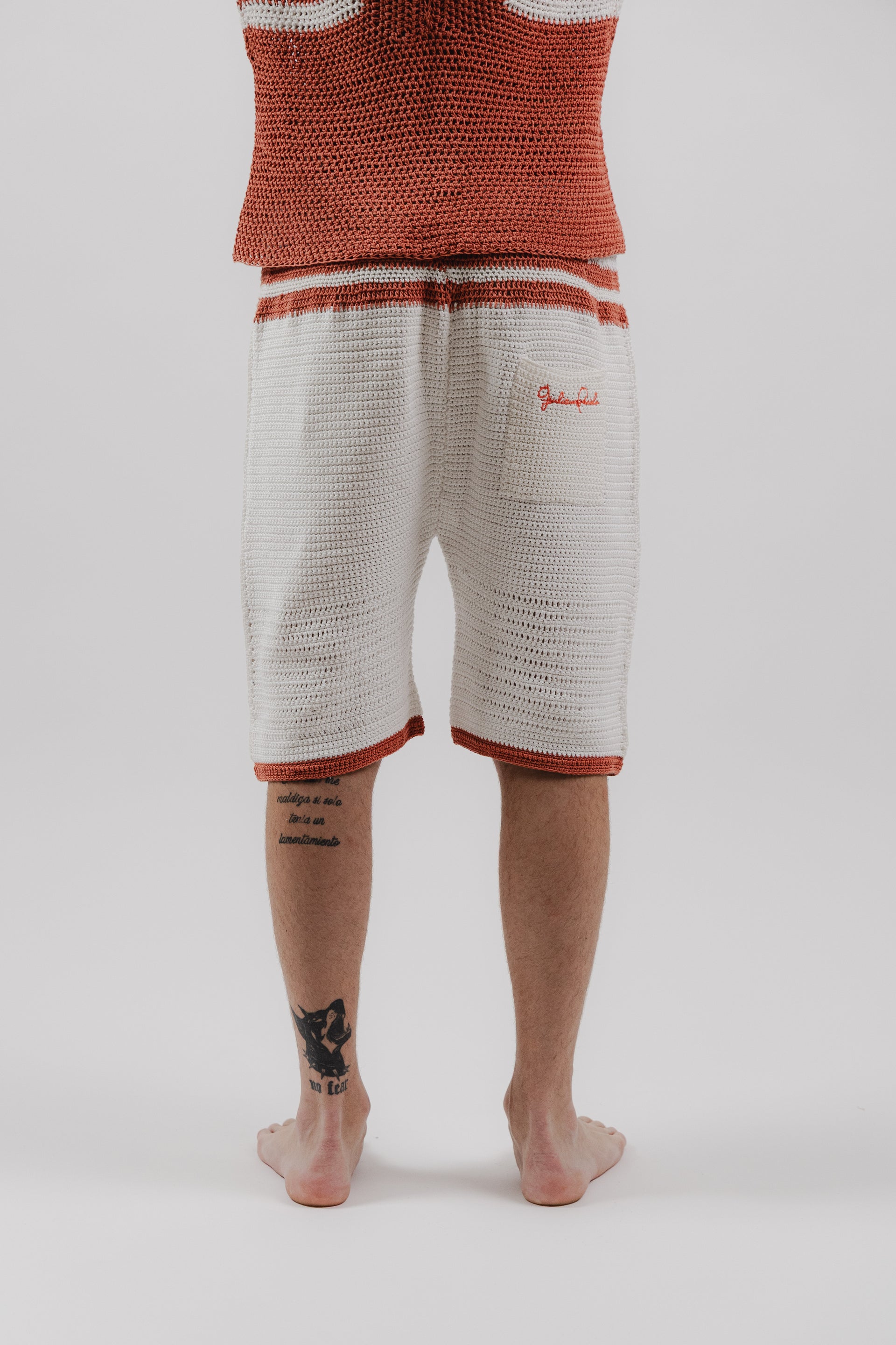 Pantaloncini Peach Crochet Shorts – 100% Hand-made