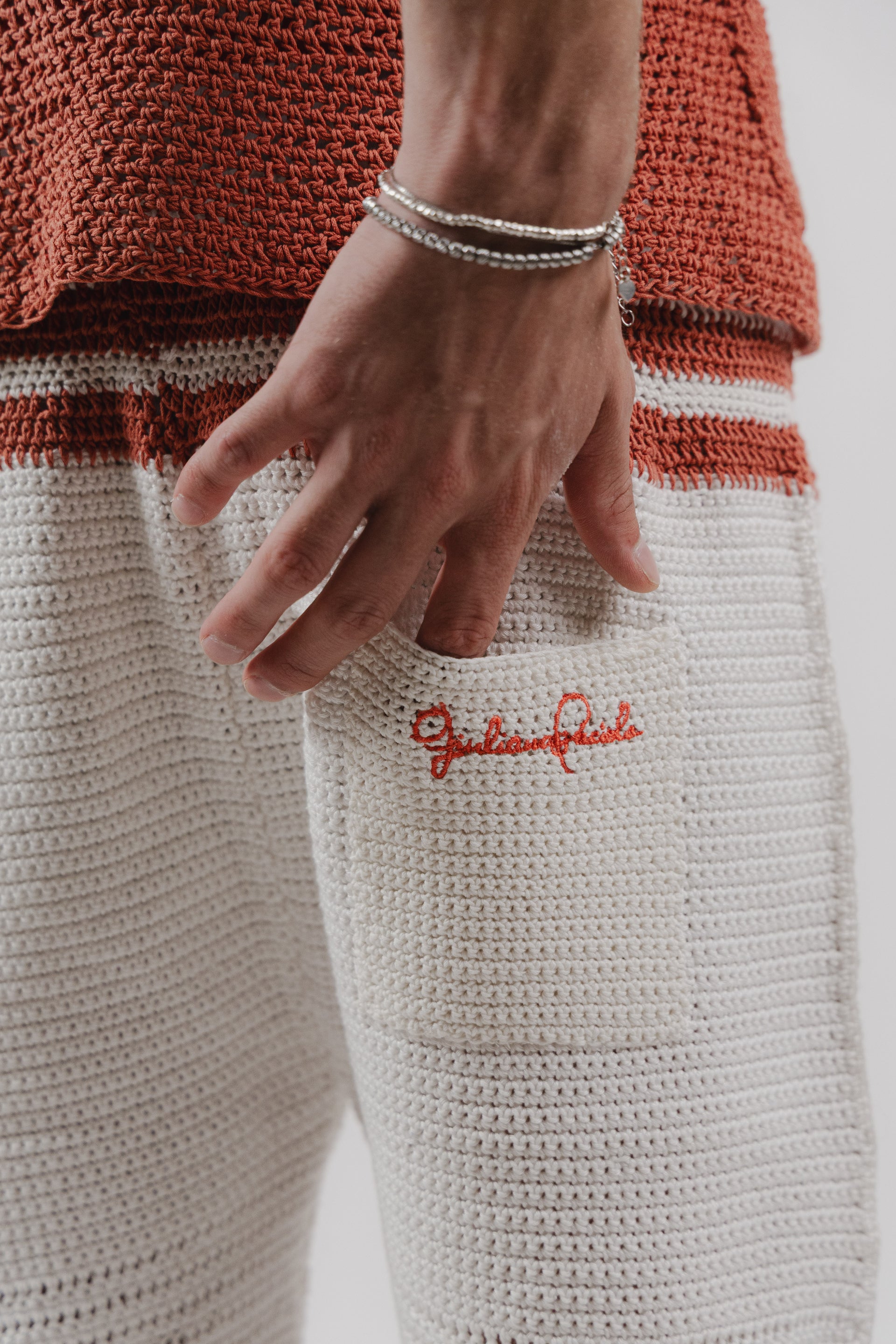 Pantaloncini Peach Crochet Shorts – 100% Hand-made