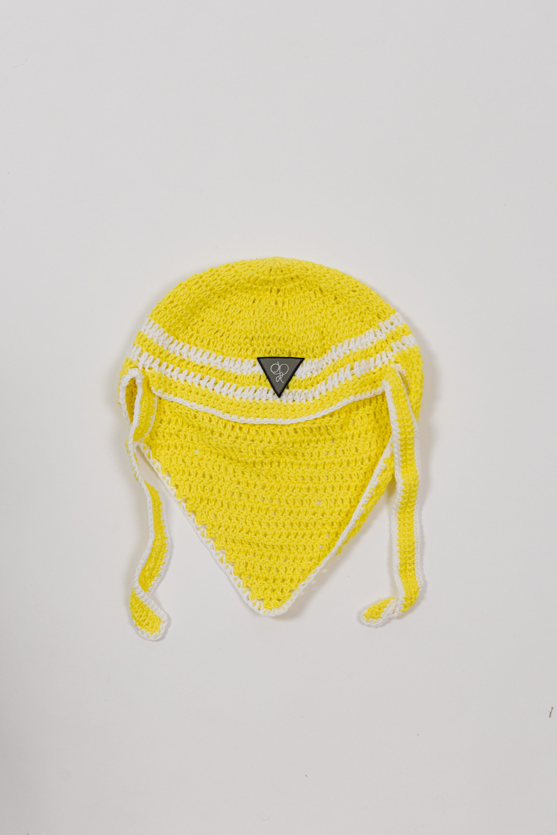 Durag Yellow Crochet Durag – 100% Hand-made